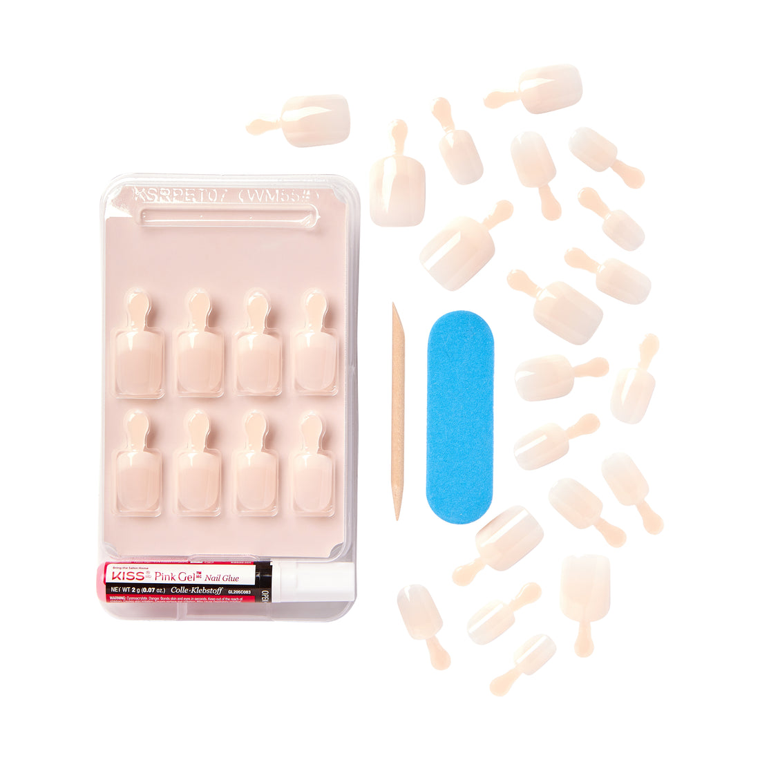 KISS Salon Acrylic French Nude Nails - Breathtaking