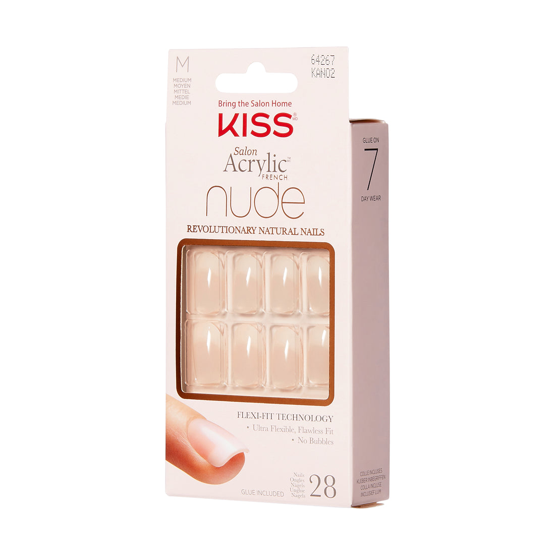 KISS Salon Acrylic French Nude Nails - Graceful
