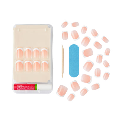 KISS Salon Acrylic French Nail Kit- Bonjour